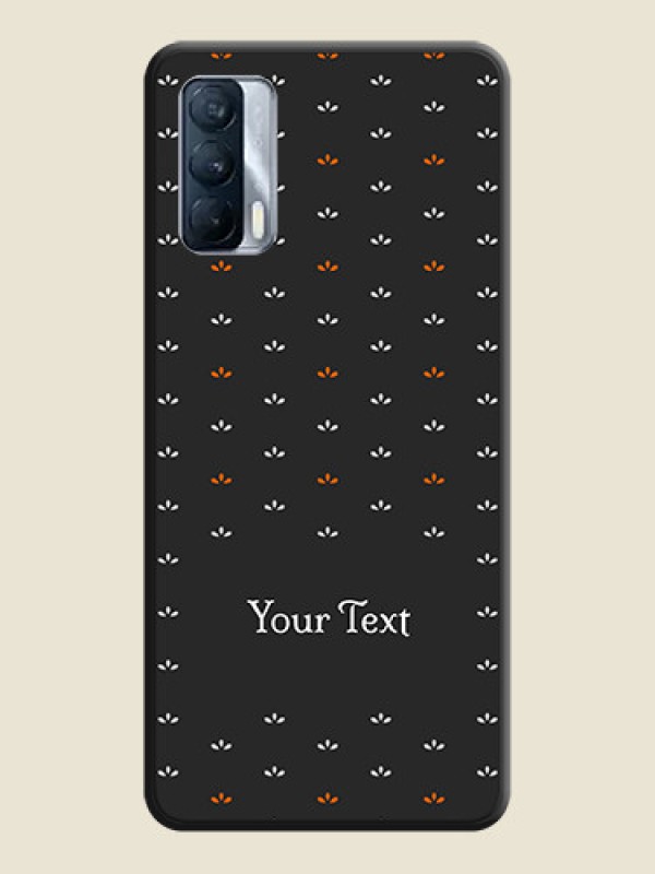 Custom Simple Pattern With Custom Text On Space Black Personalized Soft Matte Phone Covers -Realme X7 - alternate view