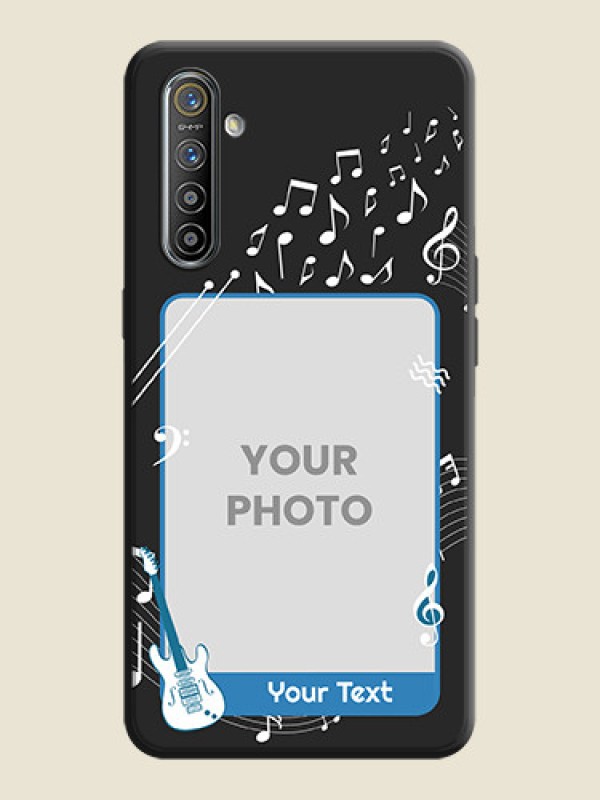 Custom Musical Theme Design with Text - Photo on Space Black Soft Matte Mobile Case - Realme XT - alternate view