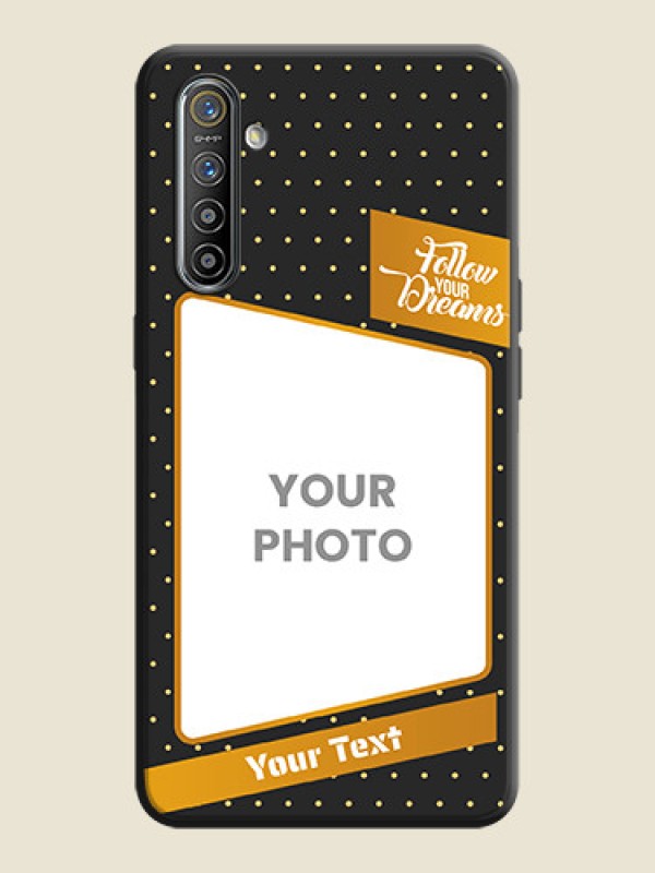 Custom Follow Your Dreams with White Dots on Space Black Custom Soft Matte Phone Cases - Realme XT - alternate view