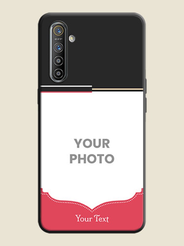 Custom Classic Plain Design with Name - Photo on Space Black Soft Matte Phone Cover - Realme XT - alternate view
