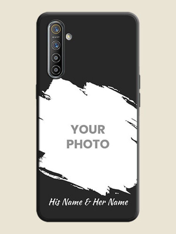 Custom Grunge Brush Strokes - Photo on Space Black Soft Matte Back Cover - Realme XT - alternate view