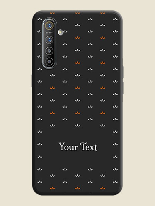 Custom Simple Pattern With Custom Text On Space Black Personalized Soft Matte Phone Covers -Realme Xt - alternate view