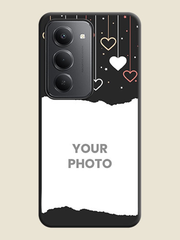 Custom Love Hangings with Splash Wave Picture On Space Black Custom Soft Matte Mobile Back Cover - Redmi 15 5G - alternate view