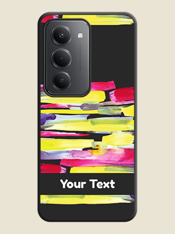 Custom Brush Coloured On Space Black Custom Soft Matte Mobile Back Cover - Redmi 15 5G - alternate view