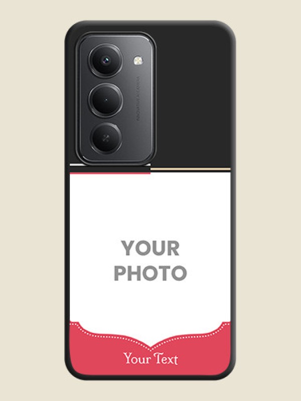Custom Classic Plain Design with Name On Space Black Custom Soft Matte Mobile Back Cover - Redmi 15 5G - alternate view