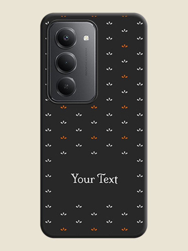 Custom Simple Pattern With Custom Text On Space Black Custom Soft Matte Mobile Back Cover - Redmi 15 5G - alternate view