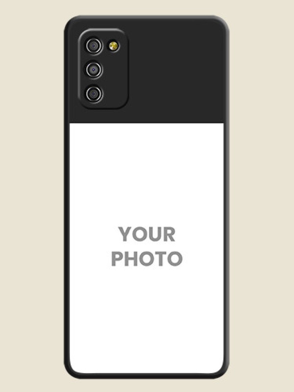 Custom Image Upload With Space Black Color On Custom Soft Matte Mobile Back Cover - Samsung Galaxy A03S - alternate view