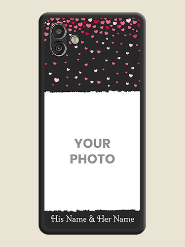 Custom Fall in Love with Your Partner  on Photo on Space Black Soft Matte Phone Cover - Samsung Galaxy A04 - alternate view