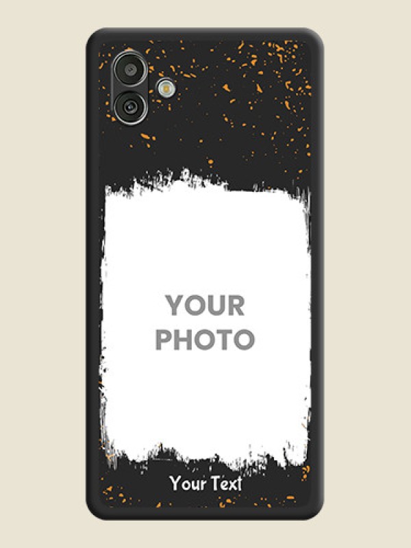 Custom Spray Free Design on Photo on Space Black Soft Matte Phone Cover - Samsung Galaxy A04 - alternate view