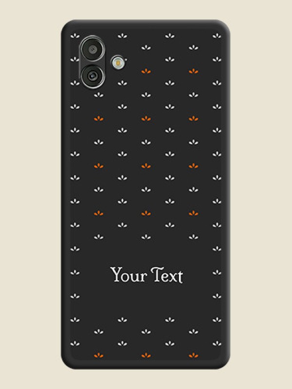 Custom Simple Pattern With Custom Text On Space Black Personalized Soft Matte Phone Covers -Samsung Galaxy A04 - alternate view