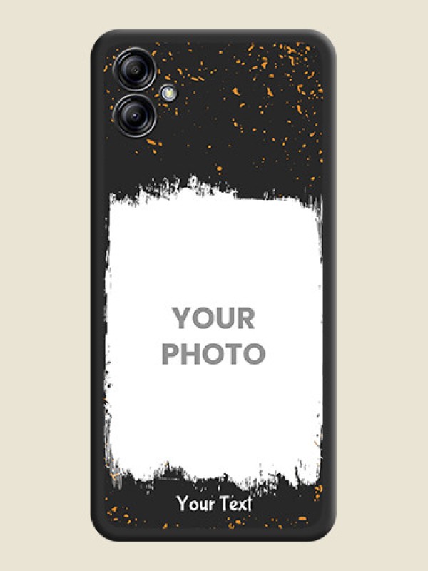 Custom Spray Free Design on Photo on Space Black Soft Matte Phone Cover - Samsung Galaxy A04e - alternate view