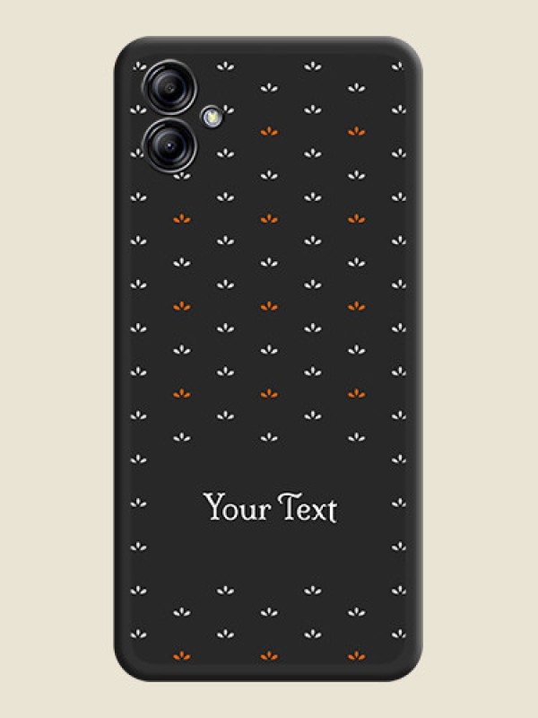 Custom Simple Pattern With Custom Text On Space Black Personalized Soft Matte Phone Covers -Samsung Galaxy A04E - alternate view
