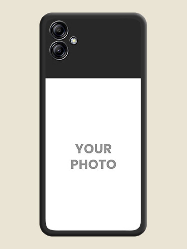 Custom Image Upload With Space Black Color On Custom Soft Matte Mobile Back Cover - Samsung Galaxy A04E - alternate view