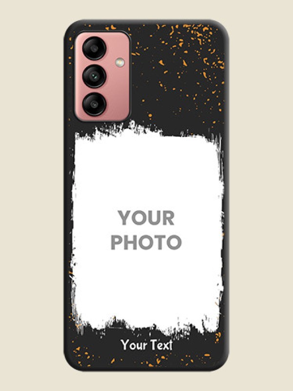 Custom Spray Free Design on Photo on Space Black Soft Matte Phone Cover - Galaxy A04s - alternate view
