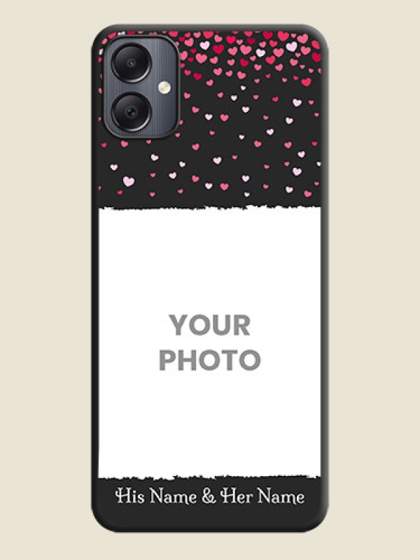 Custom Fall in Love with Your Partner on Photo On Space Black Custom Soft Matte Mobile Back Cover - Galaxy A05 - alternate view
