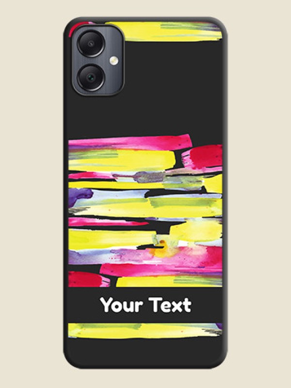 Custom Brush Coloured On Space Black Custom Soft Matte Mobile Back Cover - Galaxy A05 - alternate view