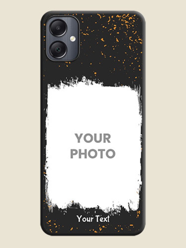 Custom Spray Free Design on Photo On Space Black Custom Soft Matte Mobile Back Cover - Galaxy A05 - alternate view