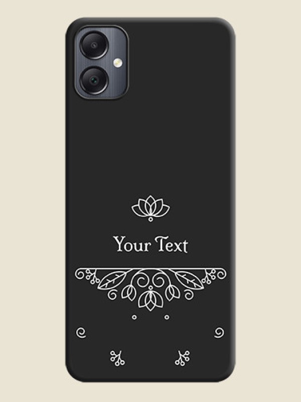 Custom Lotus Garden Custom Text On Space Black Custom Soft Matte Mobile Back Cover - Galaxy A05 - alternate view