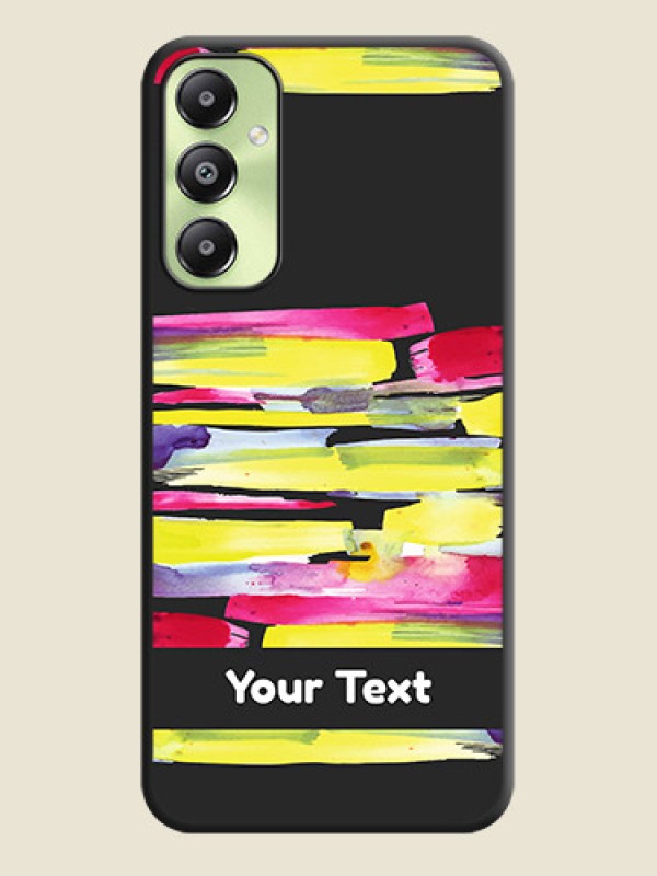 Custom Brush Coloured On Space Black Custom Soft Matte Mobile Back Cover - Galaxy A05s - alternate view