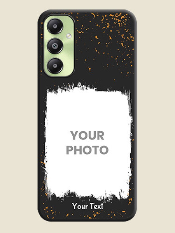 Custom Spray Free Design on Photo On Space Black Custom Soft Matte Mobile Back Cover - Galaxy A05s - alternate view