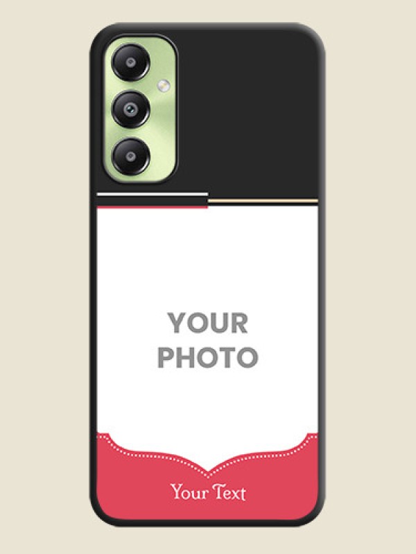 Custom Classic Plain Design with Name On Space Black Custom Soft Matte Mobile Back Cover - Galaxy A05s - alternate view