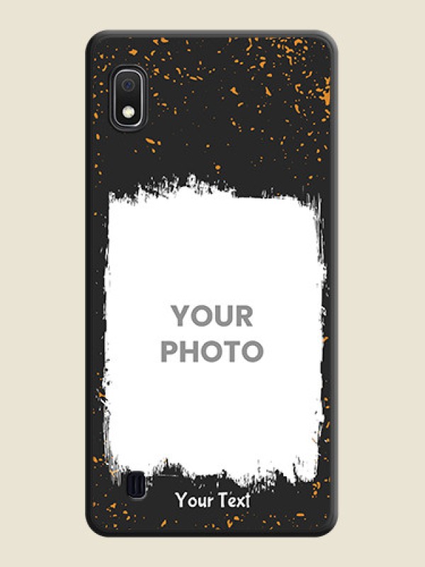 Custom Spray Free Design on Photo on Space Black Soft Matte Phone Cover - Galaxy A10 - alternate view
