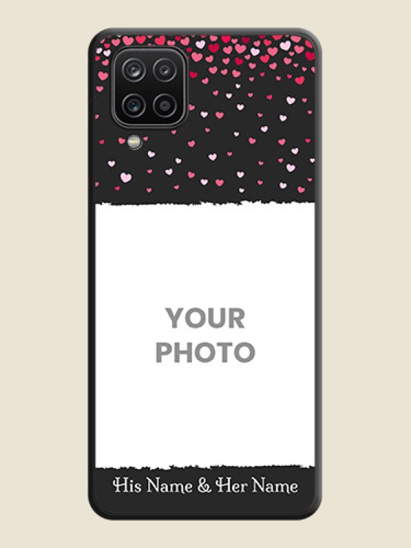 Custom Fall in Love with Your Partner  on Photo on Space Black Soft Matte Phone Cover - Galaxy A12 - alternate view