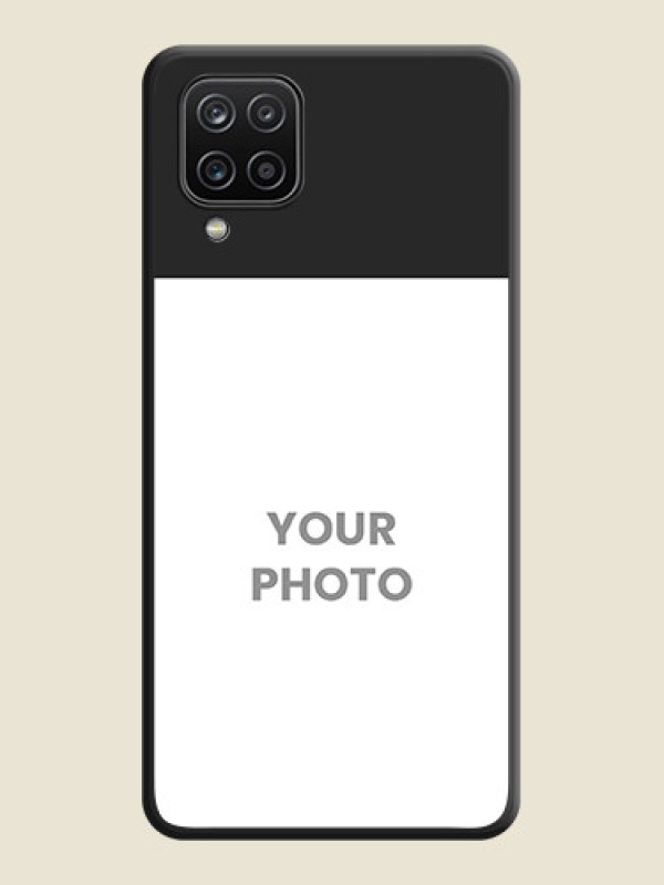 Custom Image Upload With Space Black Color On Custom Soft Matte Mobile Back Cover - Samsung Galaxy A12 - alternate view