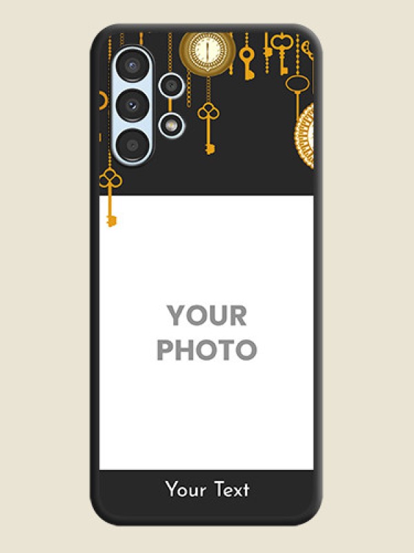 Custom Decorative Design with Text on Space Black Custom Soft Matte Back Cover - Galaxy A13 - alternate view