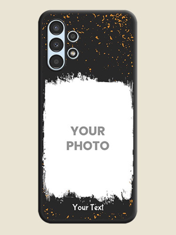 Custom Spray Free Design on Photo on Space Black Soft Matte Phone Cover - Galaxy A13 - alternate view