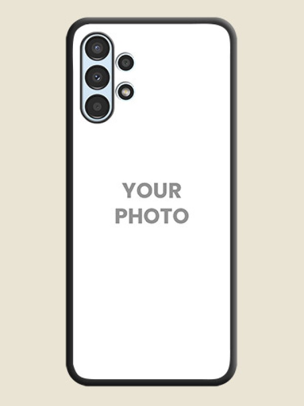 Custom Full Single Pic Upload On Space Black Personalized Soft Matte Phone Covers -Samsung Galaxy A13 - alternate view