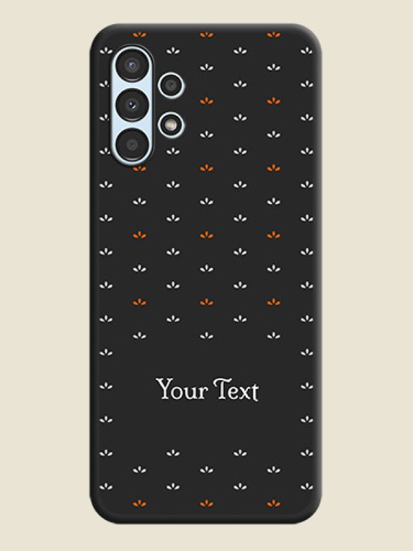 Custom Simple Pattern With Custom Text On Space Black Personalized Soft Matte Phone Covers -Samsung Galaxy A13 - alternate view