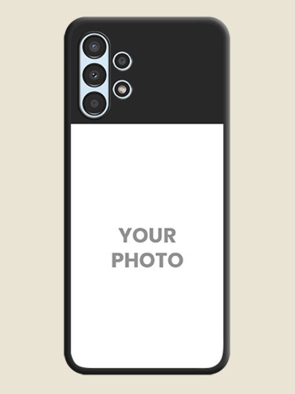 Custom Image Upload With Space Black Color On Custom Soft Matte Mobile Back Cover - Samsung Galaxy A13 - alternate view