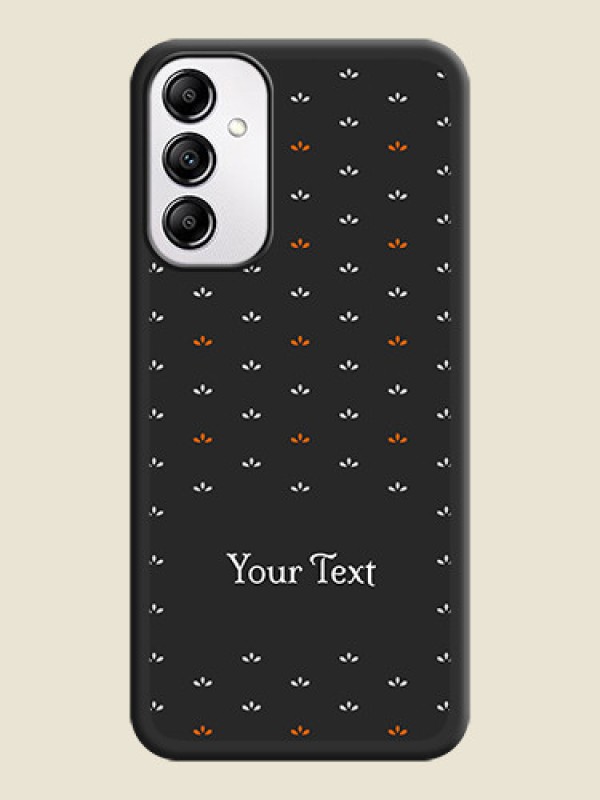 Custom Simple Pattern With Custom Text On Space Black Personalized Soft Matte Phone Covers -AppleGalaxy A14 4G - alternate view