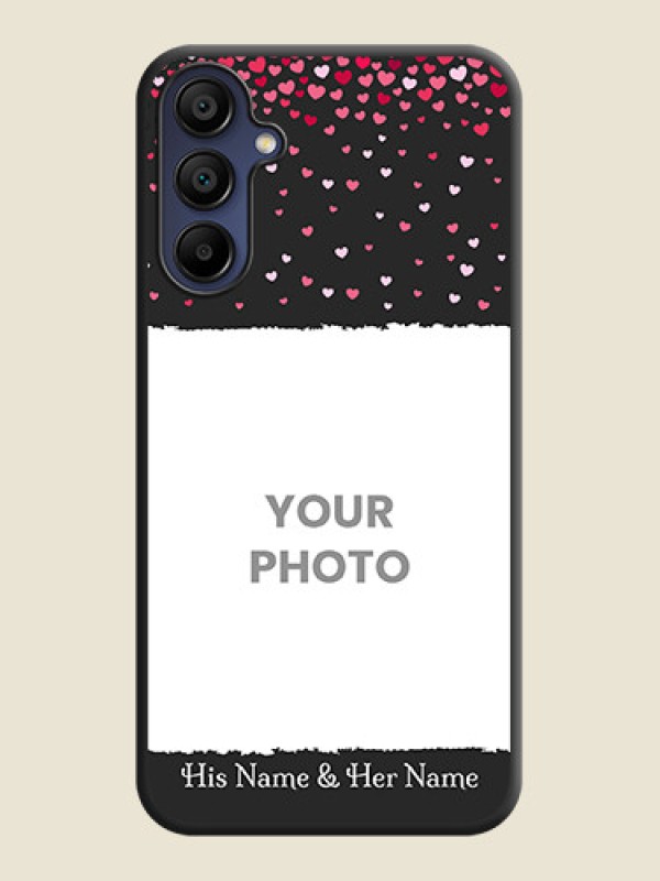 Custom Fall in Love with Your Partner - Photo on Space Black Soft Matte Phone Cover - Galaxy A15 5G - alternate view
