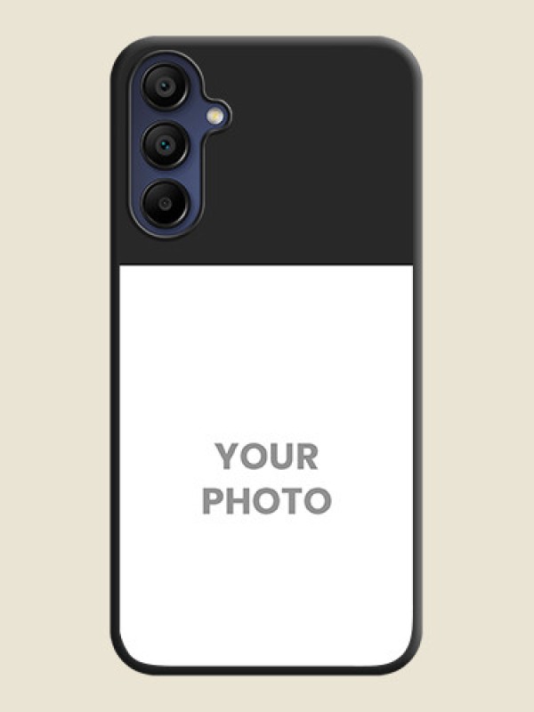 Custom Image Upload With Space Black Color On Custom Soft Matte Mobile Back Cover - Samsung Galaxy A15 5G - alternate view