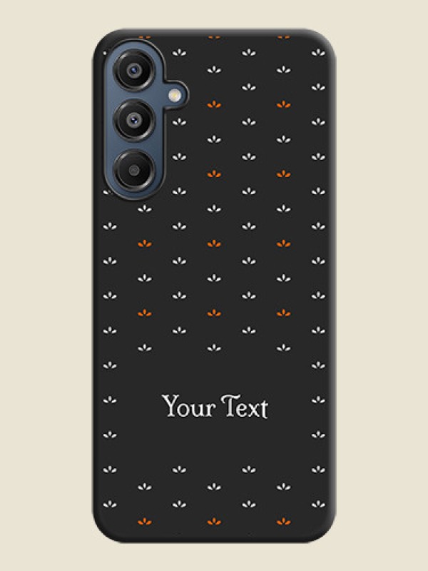 Custom Simple Pattern With Custom Text On Space Black Custom Soft Matte Mobile Back Cover - Galaxy A16 5G - alternate view