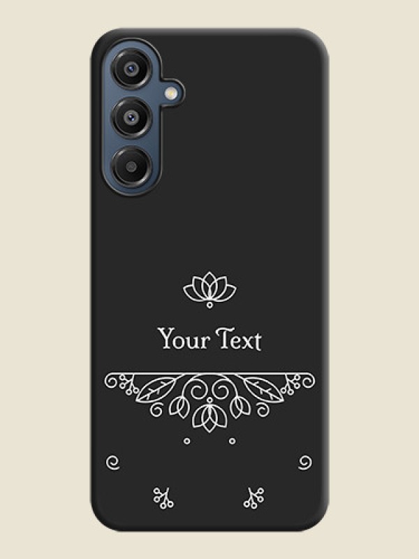 Custom Lotus Garden Custom Text On Space Black Custom Soft Matte Mobile Back Cover - Galaxy A16 5G - alternate view