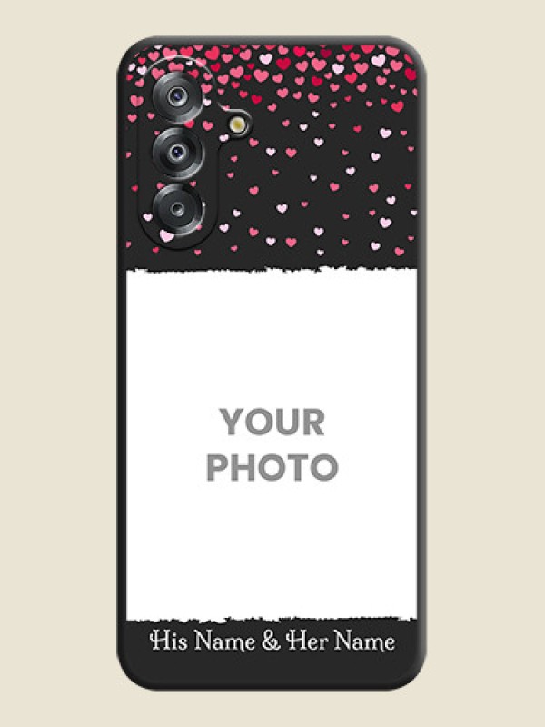 Custom Fall in Love with Your Partner on Photo On Space Black Custom Soft Matte Mobile Back Cover - Samsung Galaxy A17 5G - alternate view