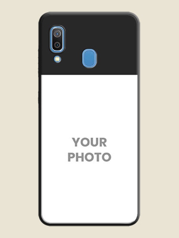 Custom Image Upload With Space Black Color On Custom Soft Matte Mobile Back Cover - Samsung Galaxy A20 - alternate view