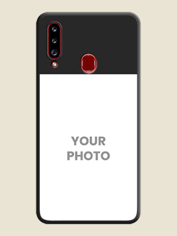 Custom Image Upload With Space Black Color On Custom Soft Matte Mobile Back Cover - Samsung Galaxy A20S - alternate view