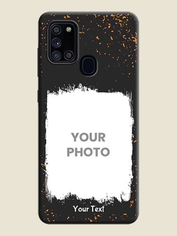 Custom Spray Free Design - Photo on Space Black Soft Matte Phone Cover - Galaxy A21S - alternate view