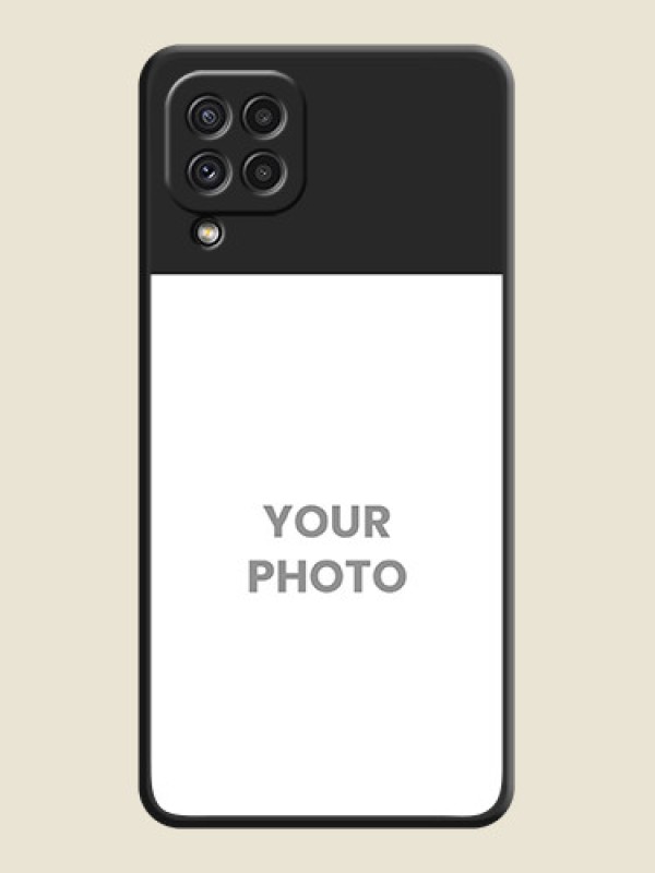 Custom Image Upload With Space Black Color On Custom Soft Matte Mobile Back Cover - Samsung Galaxy A22 4G - alternate view