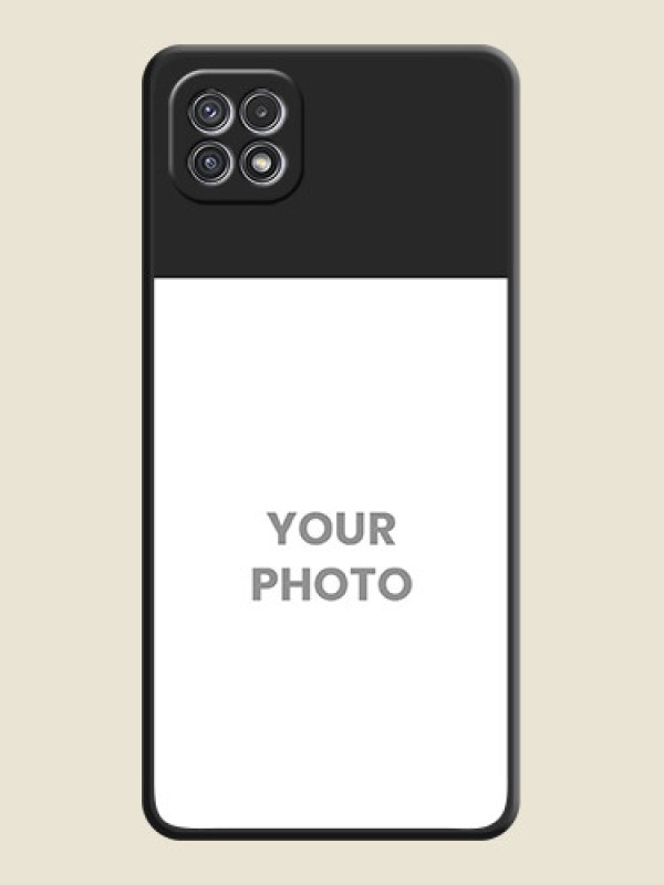 Custom Image Upload With Space Black Color On Custom Soft Matte Mobile Back Cover - Samsung Galaxy A22 5G - alternate view