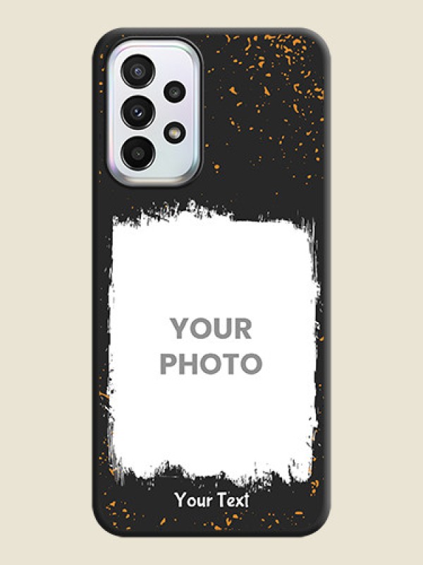 Custom Spray Free Design on Photo on Space Black Soft Matte Phone Cover - Galaxy A23 - alternate view