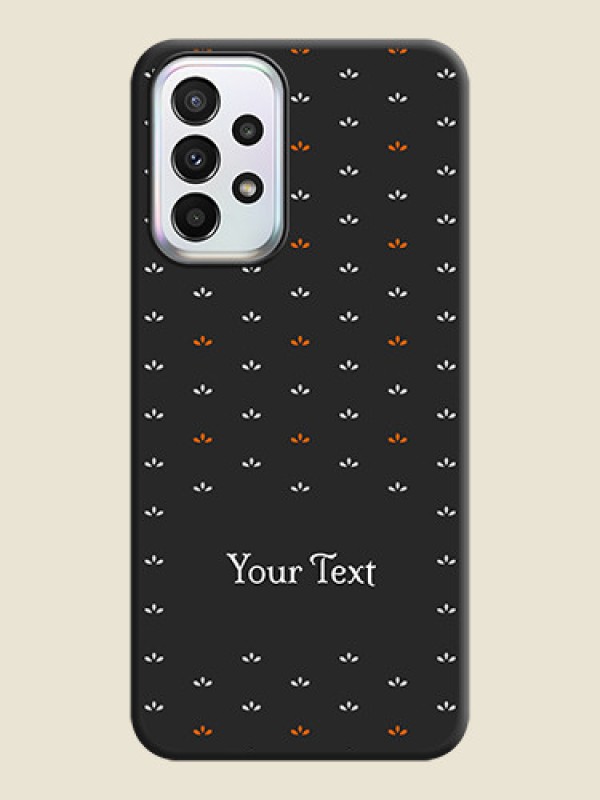 Custom Simple Pattern With Custom Text On Space Black Personalized Soft Matte Phone Covers -Samsung Galaxy A23 5G - alternate view