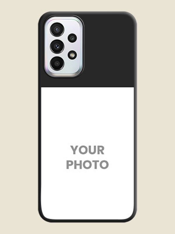 Custom Image Upload With Space Black Color On Custom Soft Matte Mobile Back Cover - Samsung Galaxy A23 5G - alternate view