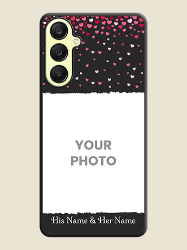 Custom Fall in Love with Your Partner - Photo on Space Black Soft Matte Phone Cover - Galaxy A25 5G - alternate view