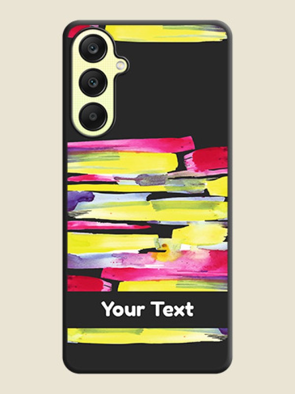 Custom Brush Coloured on Space Black Personalized Soft Matte Phone Covers - Galaxy A25 5G - alternate view