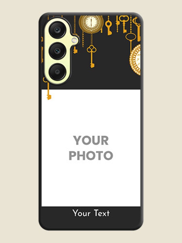 Custom Decorative Design with Text on Space Black Custom Soft Matte Back Cover - Galaxy A25 5G - alternate view